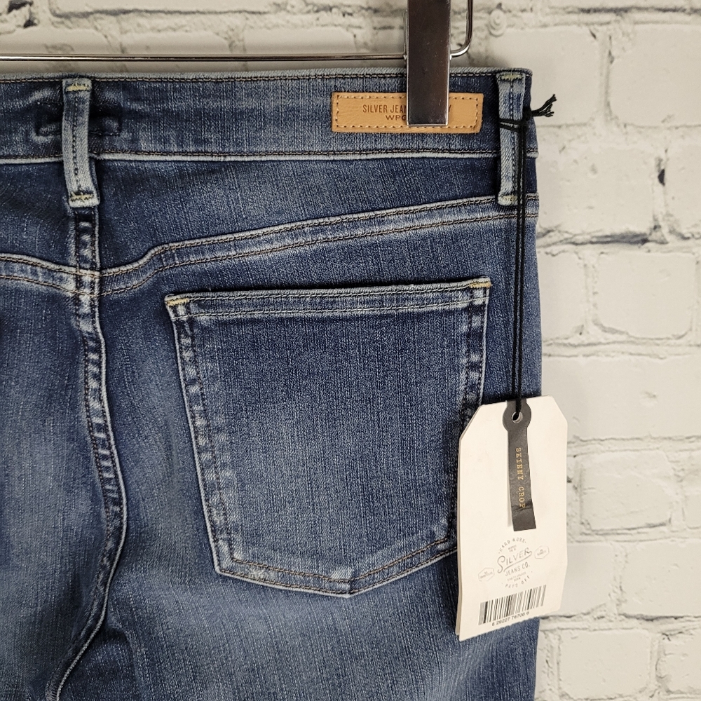SILVER | Banning skinny crop jeans